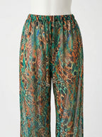 Jungle Fever-Emerald/Leopard-Beach Pants