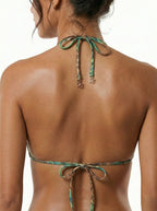Jungle Fever- Emerald/Leopard Triangle Push-Up