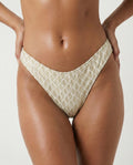 Gold Rush-High Leg Bottom (White)