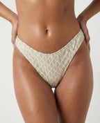 Gold Rush-High Leg Bottom (White)