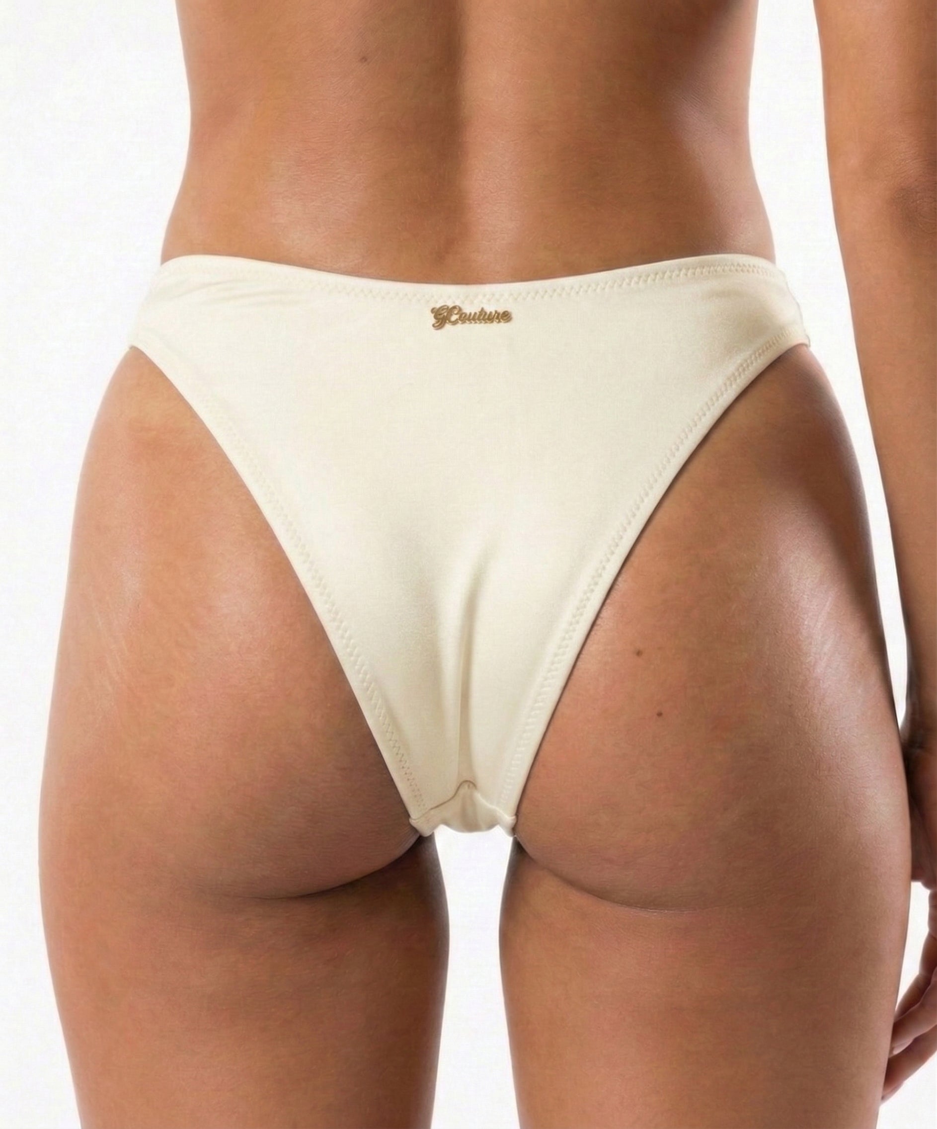 Gold Rush-High Leg Bottom (White)
