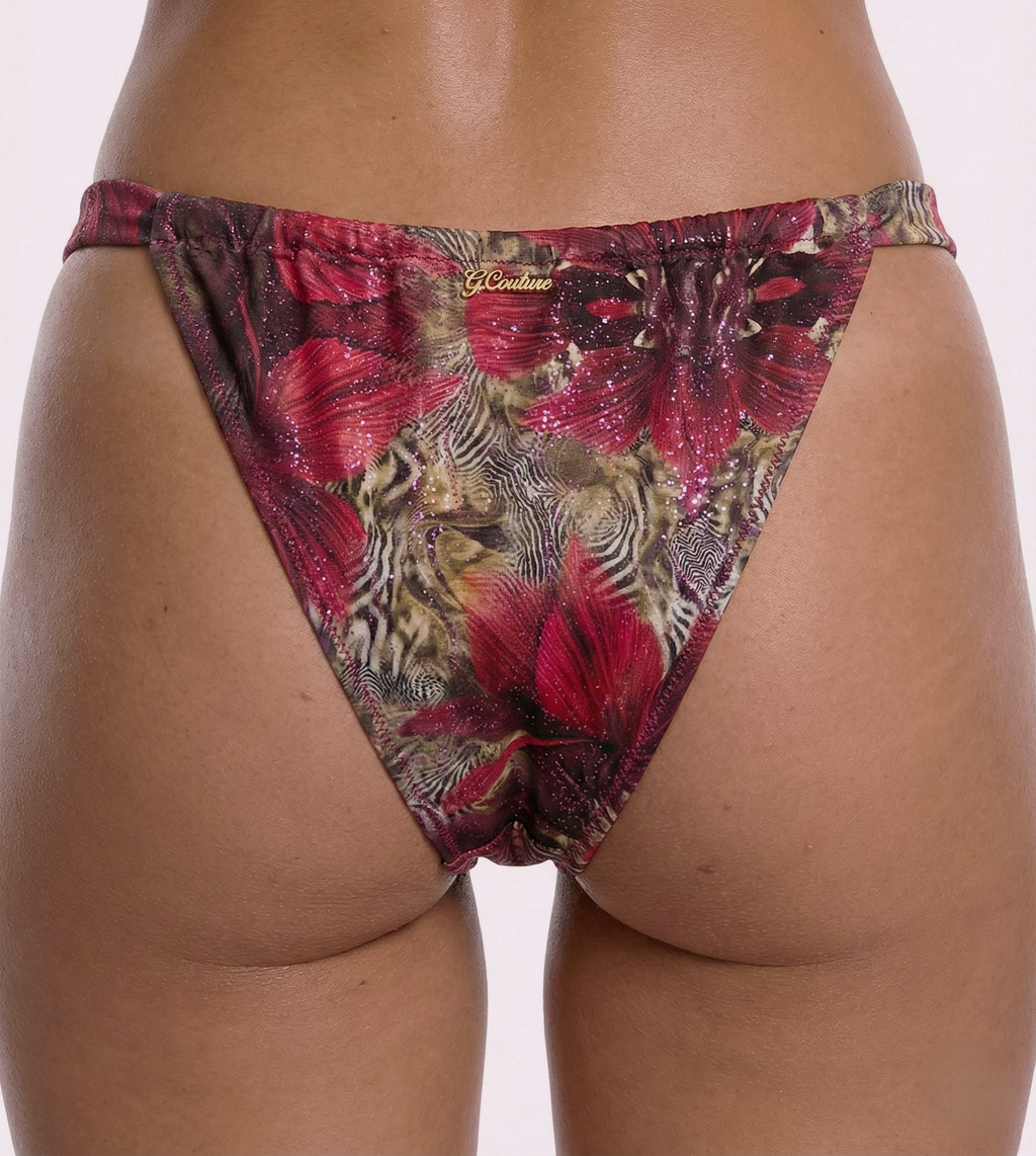 Pink Orchid-Orchid Tanga Bottom