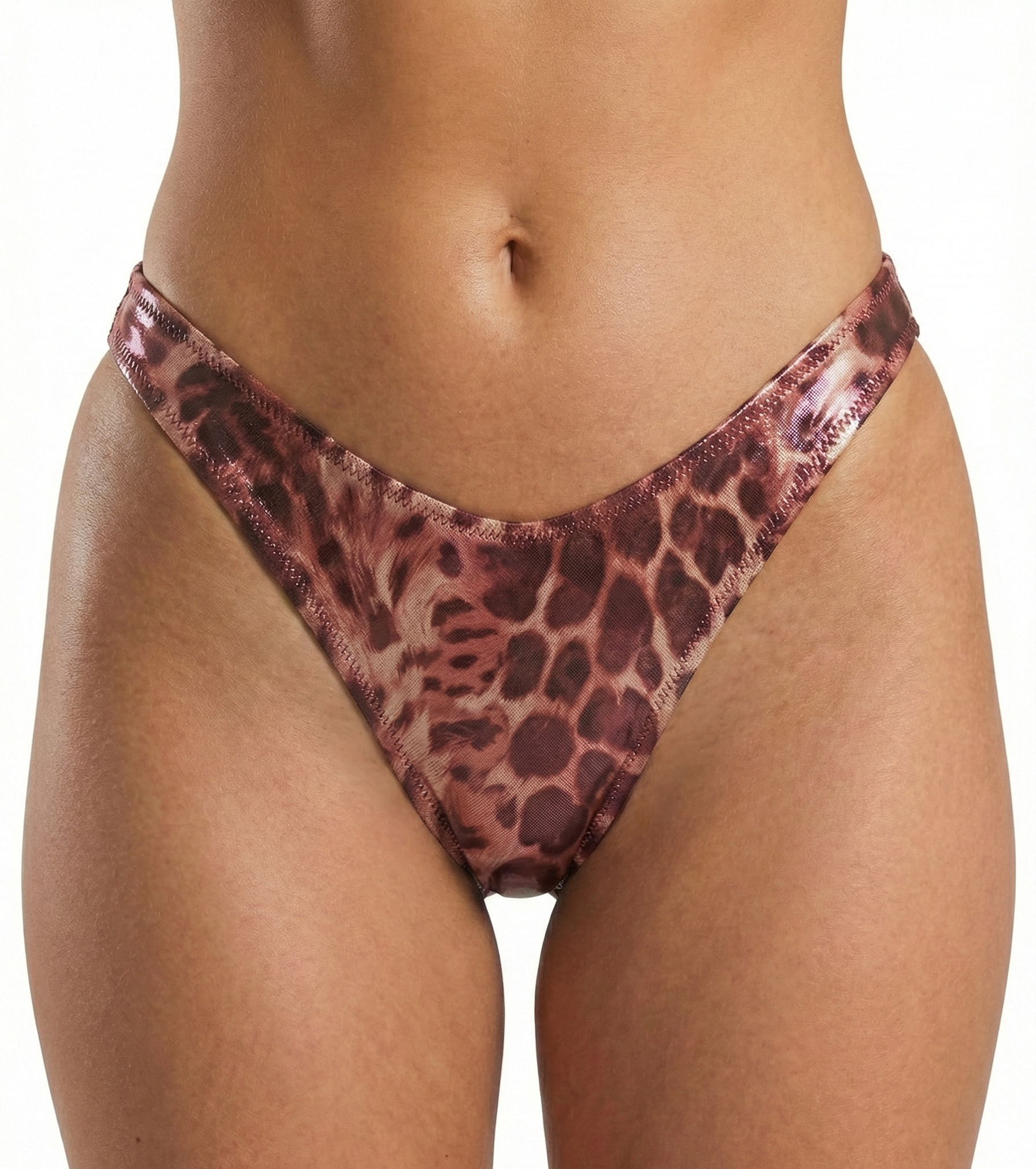 Pink Orchid-Tiger High Leg Bottom