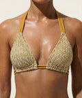 Gold Rush Halter Push-Up (Gold)