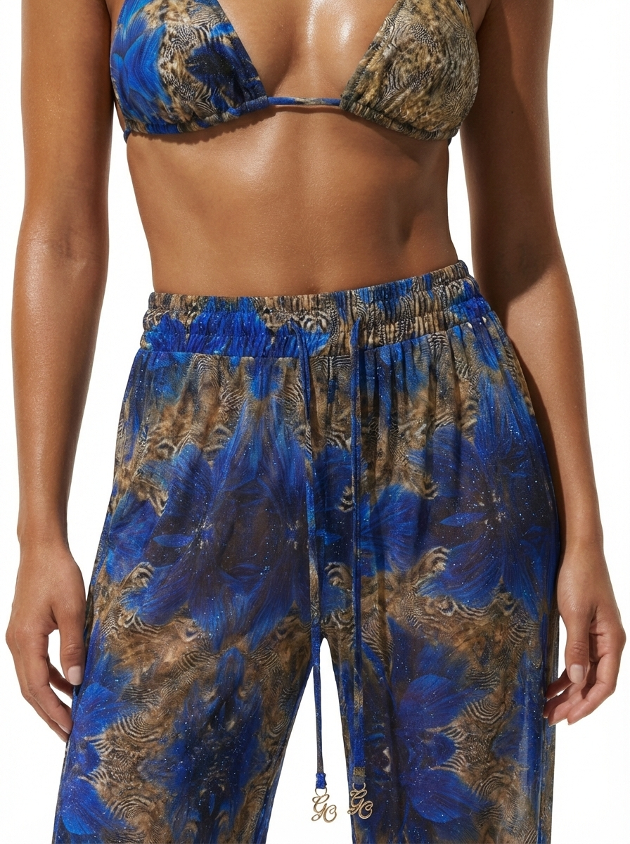 Blue Orchid-Orchid-Beach Pants